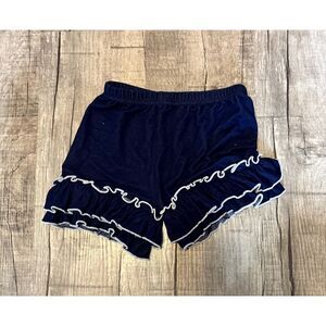 Bradylynn Designs Girls Ruffle Shorts Navy Size 5T Cute Boutique Style